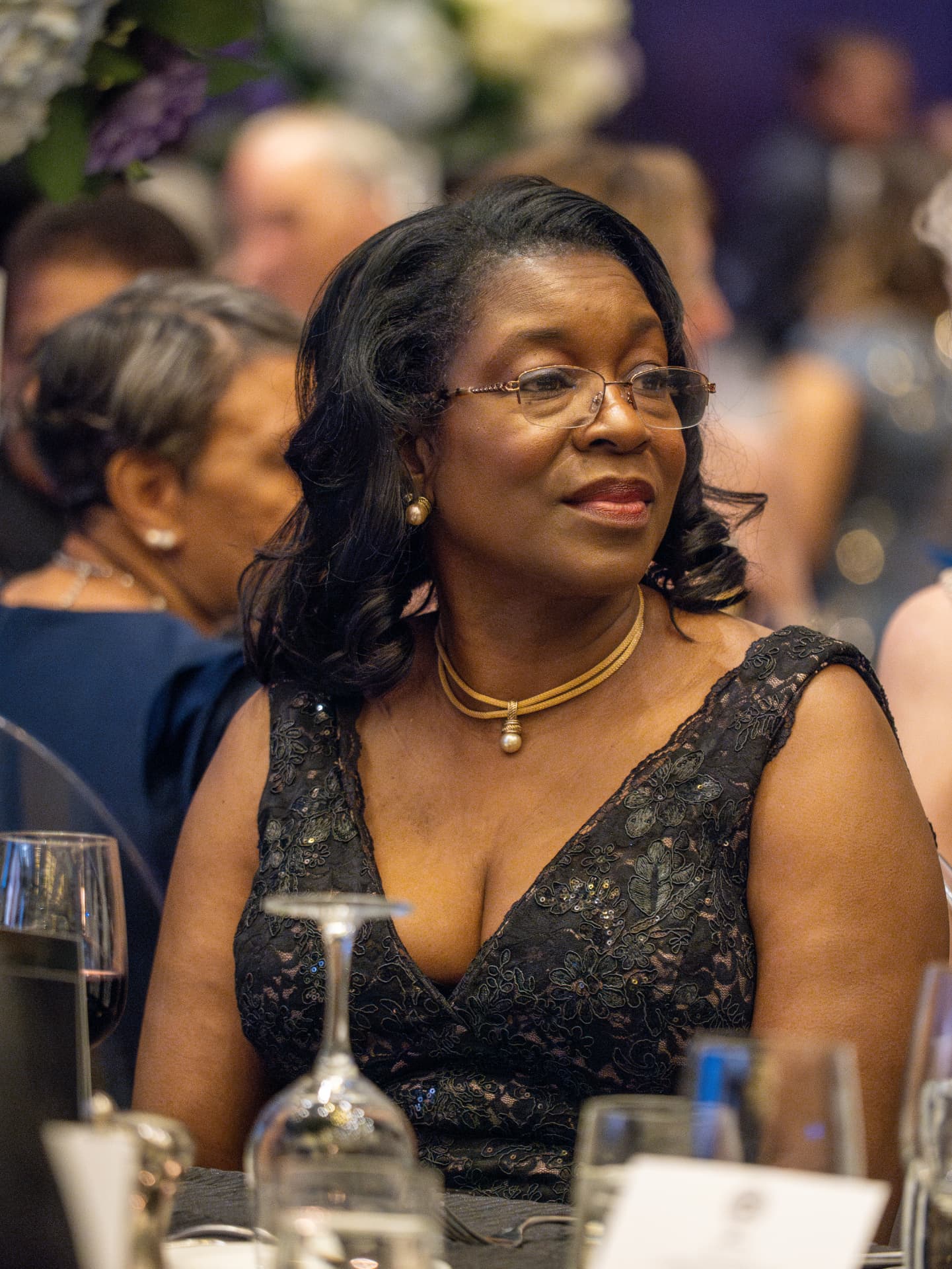 Guests gathered during the Howard University dinner program